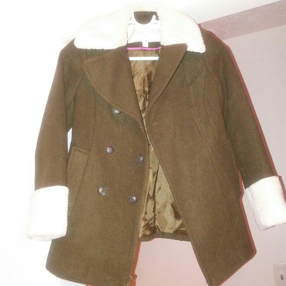 Girls Jessica Simpson Faux Fur Coat - Picture 2 of 8